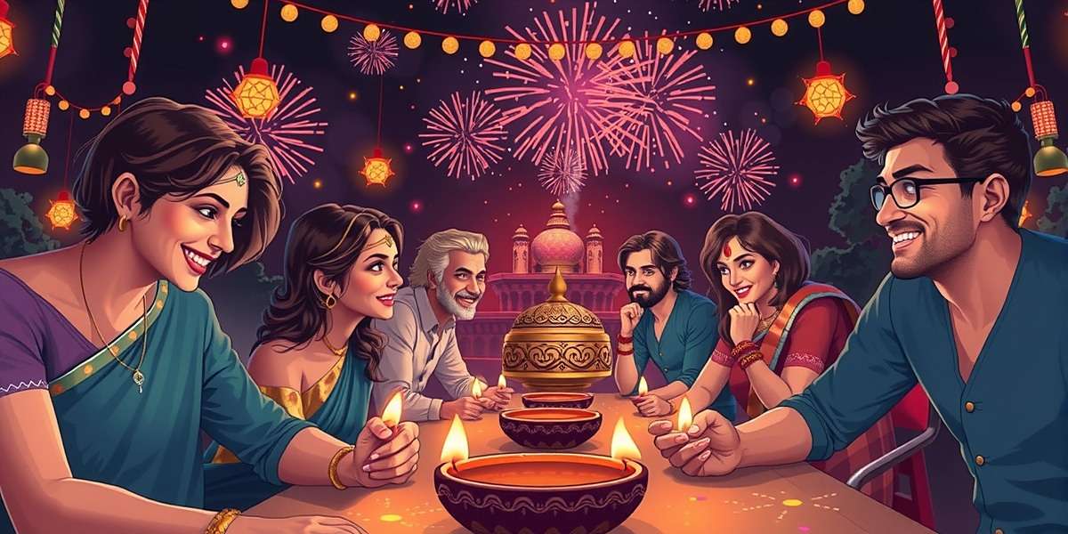 Spectacle Anise Ace Multiplayer Festival Celebration Spectacle Anise Ace multiplayer mode showing players celebrating Diwali together with fireworks and diyas