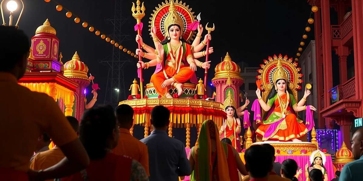 Spectacle Anise Ace Durga Puja Celebration Spectacle Anise Ace screenshot of Durga Puja celebrations with beautifully decorated pandals and players in traditional Bengali attire